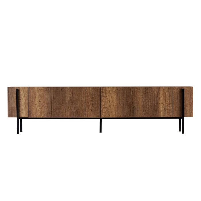 Nordure Nexus Soporte para TV Nogal Barok y Negro